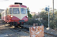 Calvi, Abfahrt des Triebwagens.JPG